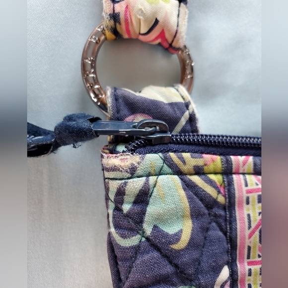Navy Floral Vera Bradley Crossbody Bag - Picture 10 of 13